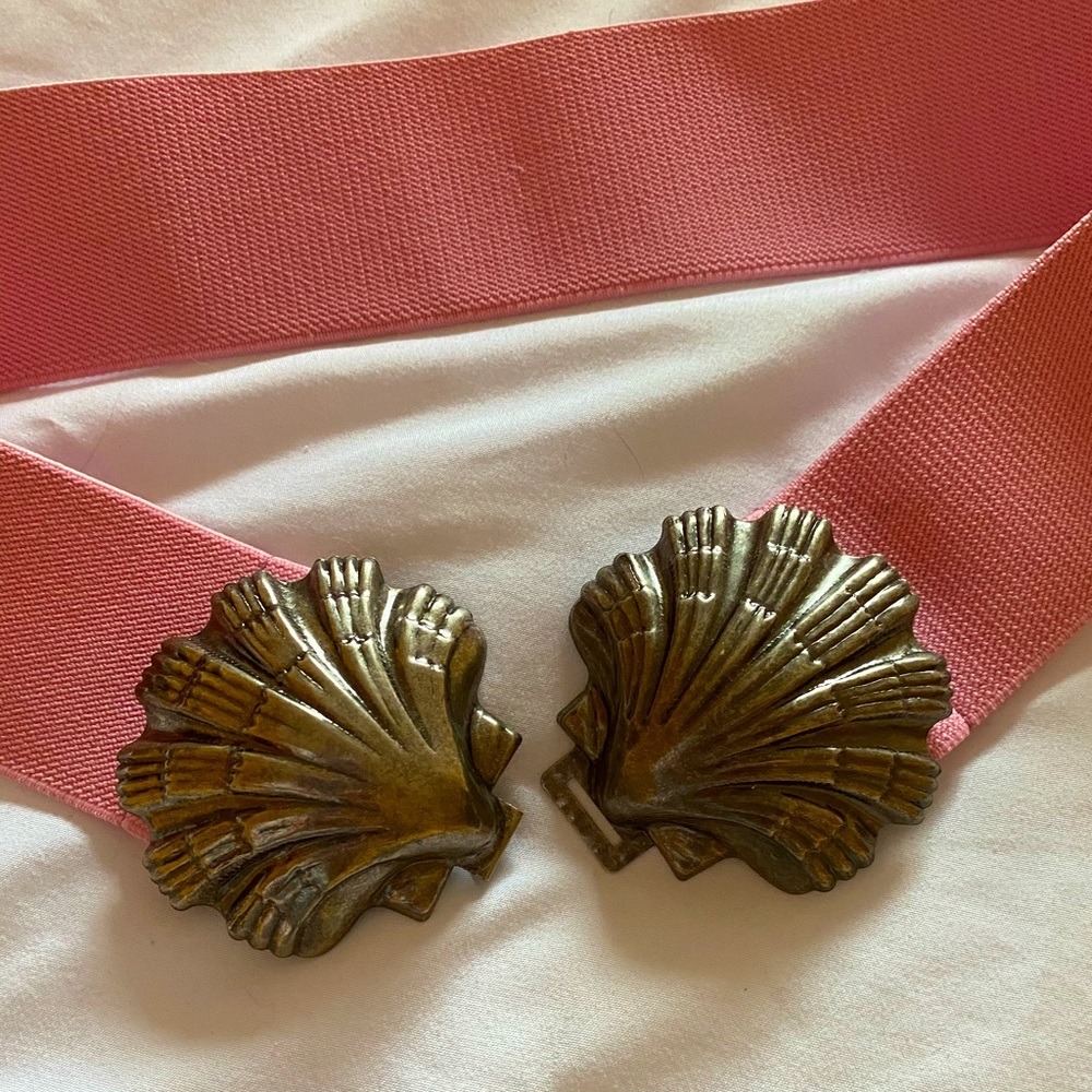 Brass Seashell Elastic Belt